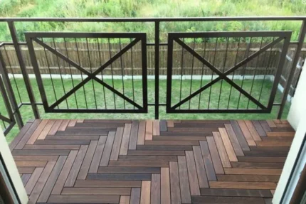 Balkonové parkety GUMI Wood Rybí kost - 1 m2
